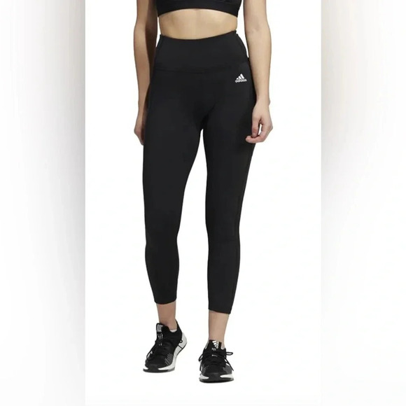 adidas Pants - Adidas Skinny Black Climalite 7/8 Length Leggings Size Large